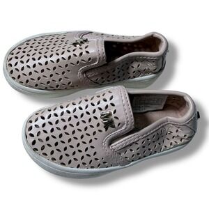 Michael Kors Jem Olivia Blush Pink Perforated Slip On Shoes Baby/Toddler Sz 5